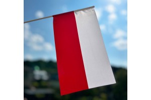 Polska flaga wykonana z atlasu 16cm * 24cm