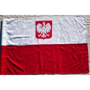 F5GG  z godłem Polski 70x105 cm gabardyna