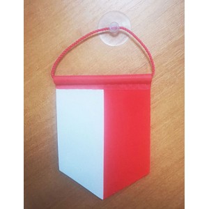 Polski proporczyk P1 6x10 cm gabardyna