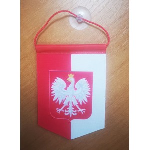 Polski proporczyk P2 8x12 cm gabardyna