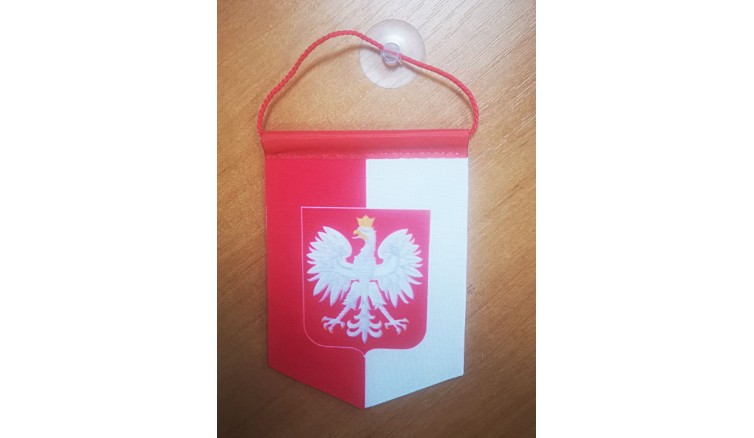 Polski proporczyk P2 8x12 cm gabardyna